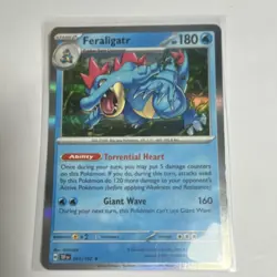 Pokemon Card Feraligatr 041/162 Holo Rare Temporal Forces SV05 Near Mint NM - Image 2