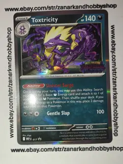 Pokemon Toxtricity MEP 017 Black Star Promo NM - Image 2