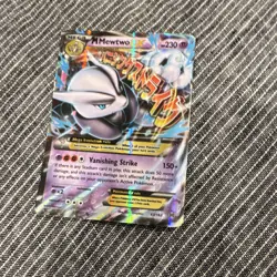 Pokemon TCG M Mewtwo EX Holo Rare Card 63/162 XY Breakthrough - Image 1