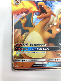 Pokemon TCG Charizard GX Holo Card 9/68 Hidden Fates Series - MP - Image 5