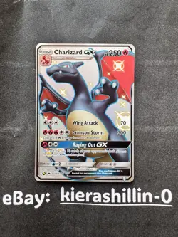 2019 Pokemon SM Hidden Fates Charizard GX #SV49/SV94 - Mint / Near Mint - Image 1
