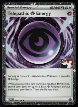 Pokemon TCG Telepathic Psychic Energy 088/088 Prize Pack Series 9 Cosmo Holo NM - Image 1
