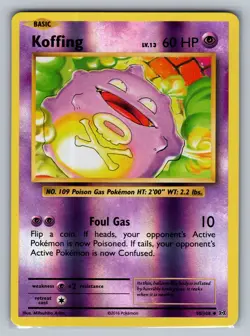 Koffing XY - Evolutions #50/108 Uncommon,Reverse Holo Pokemon Card - Image 1