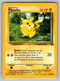 Pikachu Jungle #60/64 Common Pokemon Card - Image 1