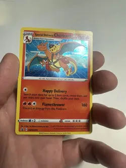 Damage Crease Special Delivery Charizard SWSH075 SWSH Sword & Shield Promo Card - Image 3