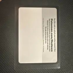 Blank Code Card Error - No Code - Pokemon TCG -Excellent - Near Mint Condition - - Image 1