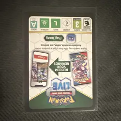 Blank Code Card Error - No Code - Pokemon TCG -Excellent - Near Mint Condition - - Image 2