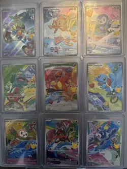 Pokemon Full Set of 9 First Partner Series 1 Illustration Collection English NM - Image 1