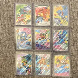 Full Set of 9 Pokemon First Partner Series 1 Illustration Collection English 📈 - Image 1