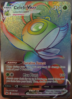 CELEBI VMAX 199/198 - CHILLING REIGN SECRET RARE - NM POKEMON CARD - Image 1