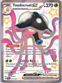 Toedscruel ex - 213/091 SV: Paldean Fates - Pokemon Card - NM - Image 1