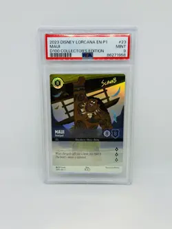 Maui Demigod D100 Collector's Edition 2023 Disney Lorcana Card PSA 9 - Image 1