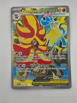 Mega Pyroar ex 099/086 UR Ultra Rare Pokemon Chaos Rising ME04 - NM - Image 1