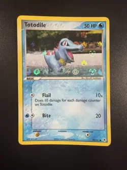 Pokemon Totodile Hidden Legends Reverse Holo Card 79/101 - Image 1