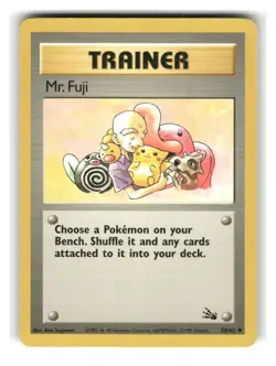 Mr. Fuji 58/62 Uncommon Fossil Pokemon Unlimited Lightly Played - Image 1