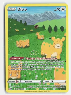 Ditto GG22/GG70 Holo Crown Zenith Galarian Gallery Pokemon - Image 1