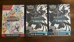 Pokemon TCG Lot Prismatic Evolutions X 1 & Black Bolt Booster Bundle X 2 Sealed - Image 1