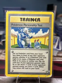 Pokemon TCG 1sr Edition Trainer Personality Test 102/105 - Image 1