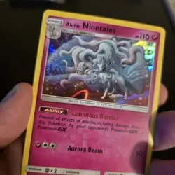 Pokemon Alolan Ninetales TCG Card 111/181 Team Up Holo Rare Nm - Image 2