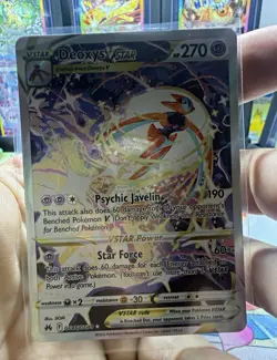 Pokemon Deoxys VSTAR Ultra Rare Holo GG46/GG70 Crown Zenith GG EN 270 HP - Image 1