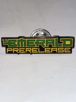 RARE 2005 Pokemon TCG: Ex Emerald Pre-Release Enamel Pin Badge - Image 1