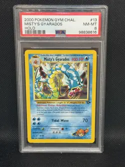 2000 Pokemon Gym Challenge Misty's Gyarados PSA 8 Nm-mt 13/132 Holo - Image 1