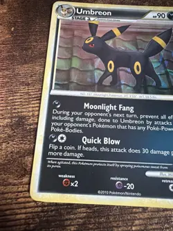 Pokemon TCG Umbreon 10/90 Undaunted Holo Rare EN 90HP Stage 1 2010 - Image 4