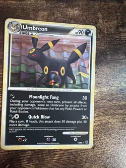 Pokemon TCG Umbreon 10/90 Undaunted Holo Rare EN 90HP Stage 1 2010 - Image 5