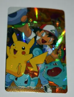 1999 Pokemon Pocket Monsters Anime Collection Bandai Sticker/Card #191 PIKACHU - Image 1