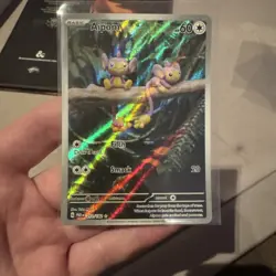 Pokemon TCG Aipom Paradox Rift 211/182 Holo Illustration Rare - Image 1