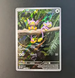Pokemon TCG Aipom Paradox Rift 211/182 Holo Illustration Rare - Image 1