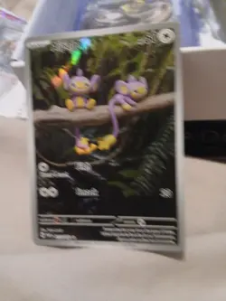 Pokemon Aipom TCG Holo Card Paradox Rift Illustration, Rare Shiny Art, 211/182 - Image 2