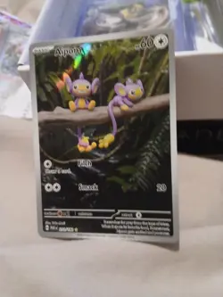 Pokemon Aipom TCG Holo Card Paradox Rift Illustration, Rare Shiny Art, 211/182 - Image 3