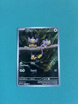 Pokemon TCG Aipom Paradox Rift 211/182 Holo Illustration Rare Card MINT - Image 1