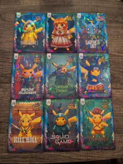 Pokemon Pikachu Cosplay FE Holiday Box Hits. Non Tcg Fan Art Cards. Lot# (13) - Image 1