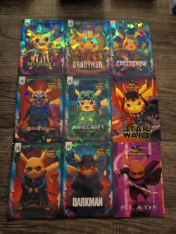 Pokemon Pikachu Cosplay FE Holiday Box Hits. Non Tcg Fan Art Cards. Lot# (12) - Image 1