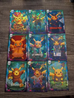 Pokemon Pikachu Cosplay FE Holiday Box Hits. Non Tcg Fan Art Cards. Lot# (12) - Image 1