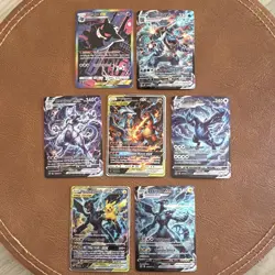 Pokemon TCG FAN ART Holo VMAX/GX TAG TEAM Lot (7) Gengar ex/Blastoise Eng - Image 1