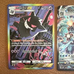 Pokemon TCG FAN ART Holo VMAX/GX TAG TEAM Lot (7) Gengar ex/Blastoise Eng - Image 2