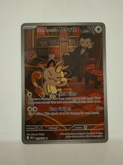 pokemon TCG Team Rocket's Meowth - 203/182 - SV10: Destined Rivals NM - Image 1