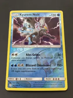 KYUREM NOIR REVERSE - POKEMON 61/236 SL12 ECLIPSE COSMIQUE NEUF FR - Image 1
