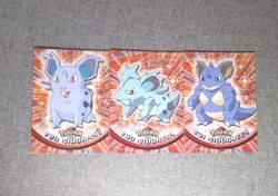 Pokemon TCG 1999 Topps Series 1 Nidoqueen #31 Nidorina #30 Nidoran #29 Non-Holo - Image 1