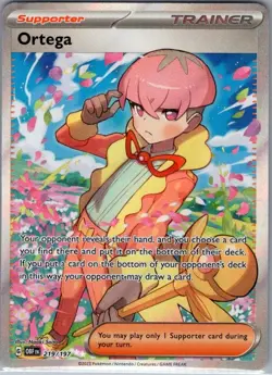 Ortega 219/197 SV03: Obsidian Flames - Pokemon Card - NM - Image 1