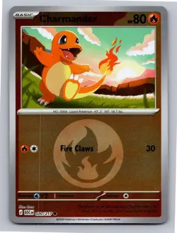 Charmander (Energy Symbol) 020/217 Ascended Heroes Pokemon Reverse Holo NM - Image 1