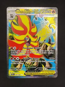 Mega Pyroar EX 099 Chaos Rising Pokemon card - Image 1