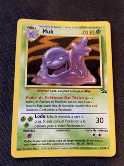 MUK / GROTADMORV HOLO - POKEMON 13/62 FOSSILE ETAT BON SPANISH - Image 1