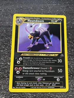 HOUNDOOM / DEMOLOSSE RARE - POKEMON 23/75 NEO DISCOVERY PROCHE DU NEUF ANGLAISE - Image 1