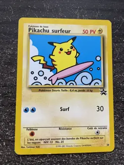 PIKACHU SURFEUR PROMO - POKEMON 28 WIZARDS EN FRANCAIS - Image 1