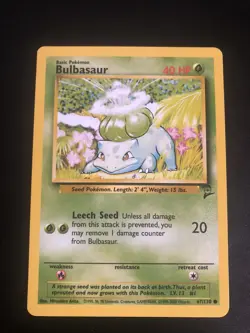 BULBASAUR (BULBIZARRE) COMMON - POKEMON 67/130 BASE SET 2 NEAR MINT US VERSION - Image 1