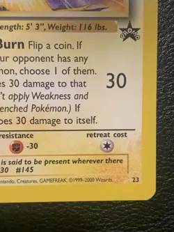 Zapdos #23 Pokemon TCG Black Star Promo WOTC LP - Image 4